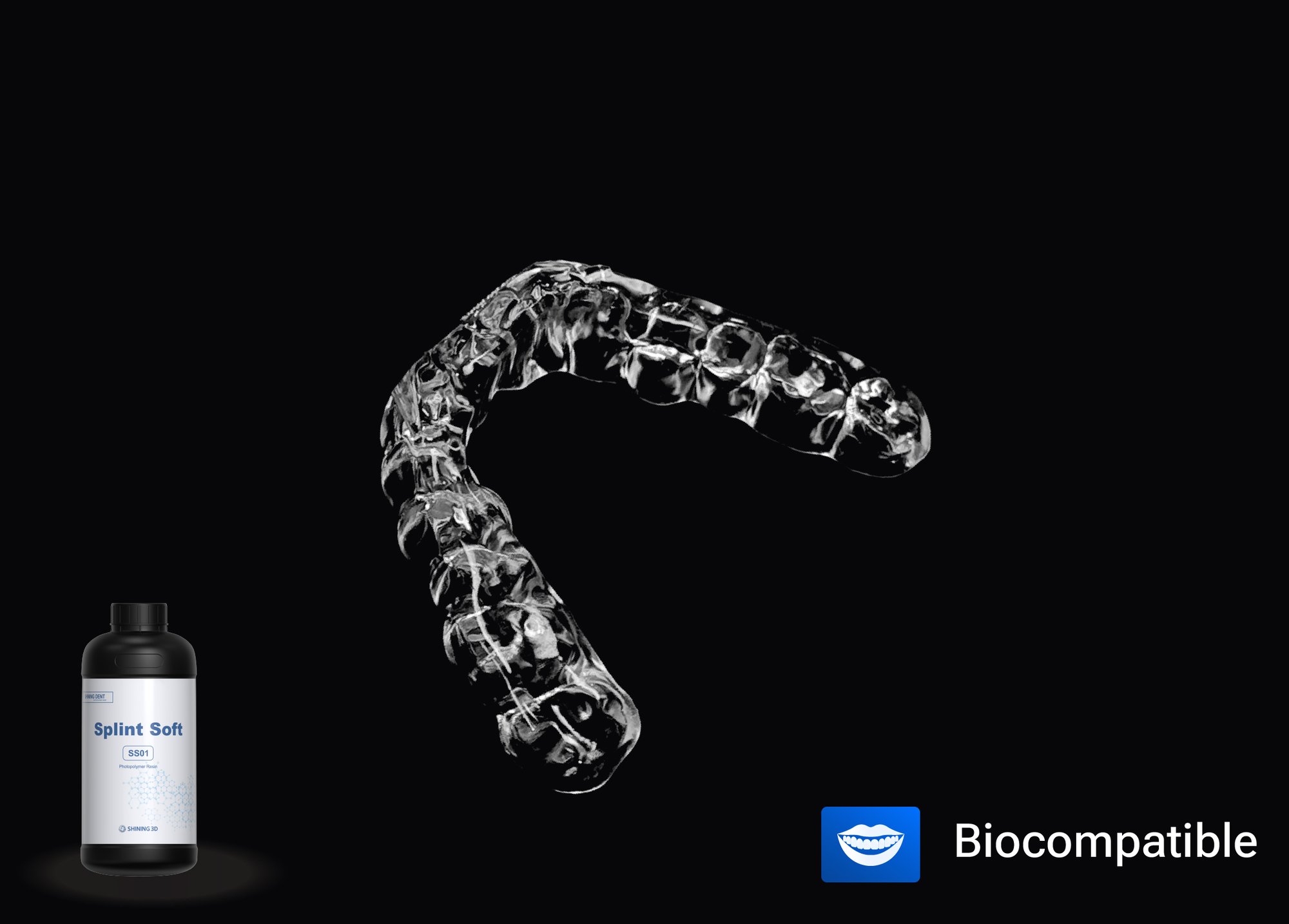 блестящая 3d мягкая шина 3D печать смолы