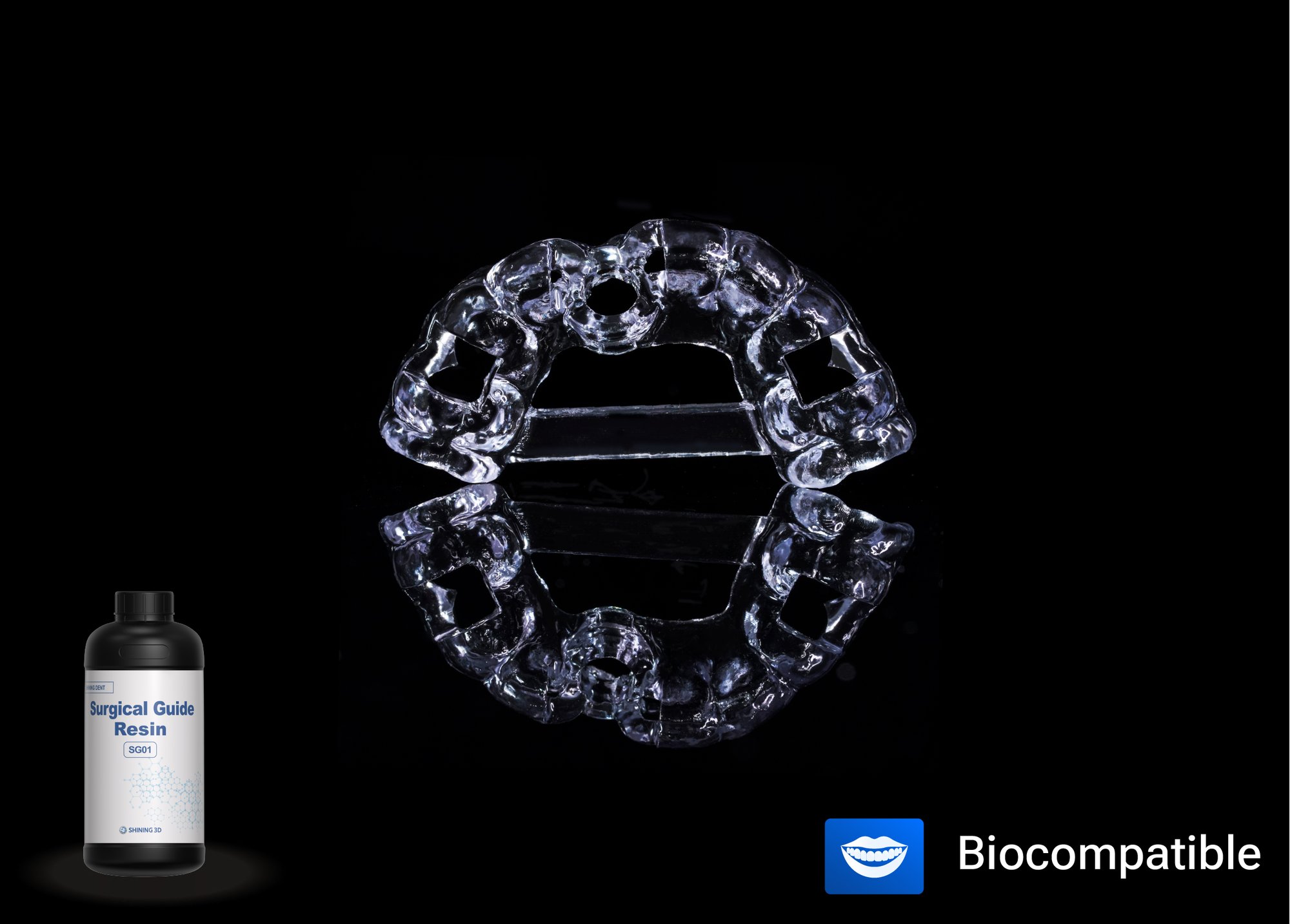 блестящая 3d хирургическая направляющая 3D печать смолы