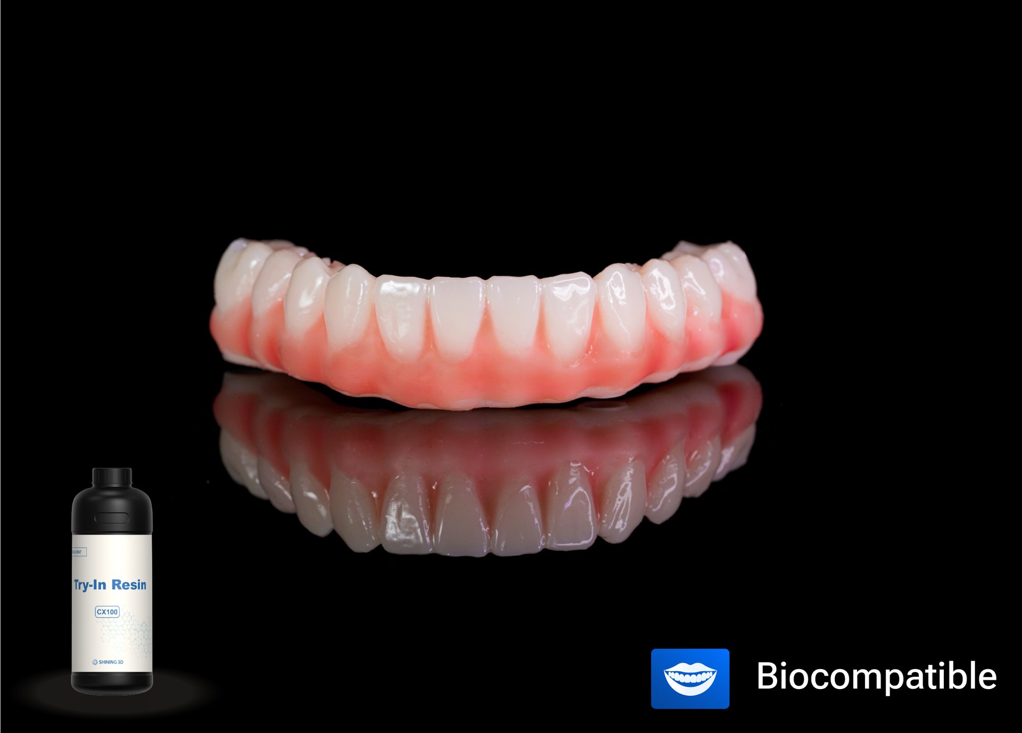 сияющий 3d мост all-on-x 3D печать смолой