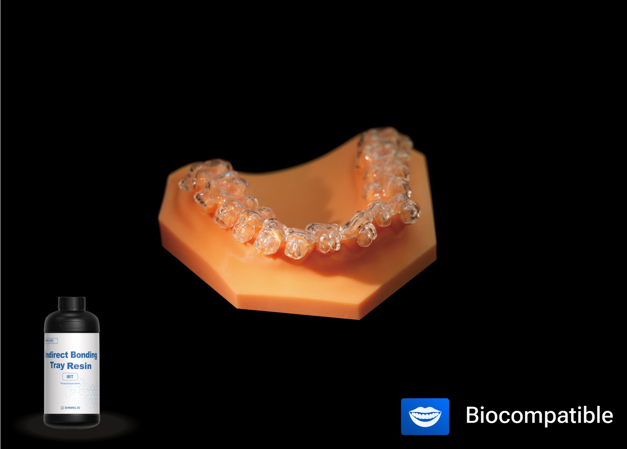 блестящий 3d лоток для непрямого склеивания смолы для 3D-печати