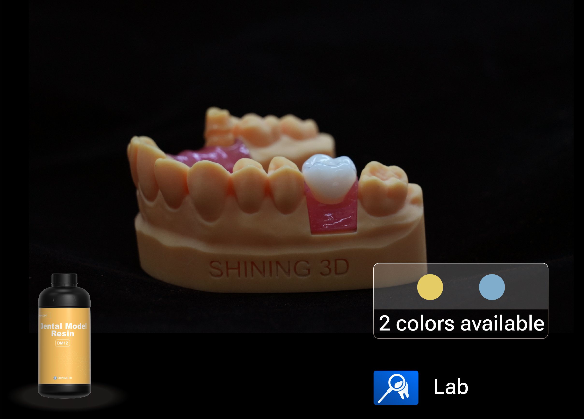 блестящая 3d модель зуба 3D печать смолы