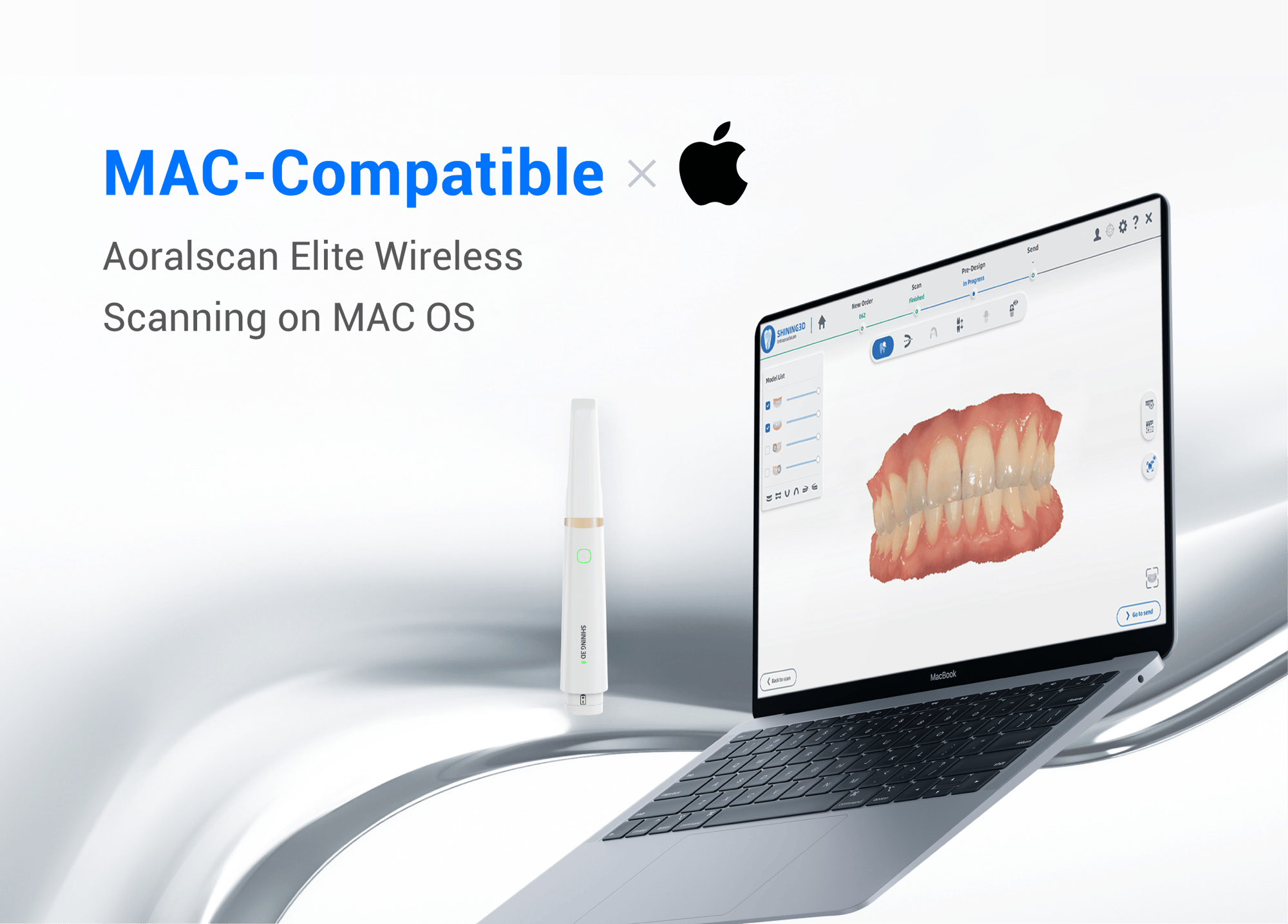 Элитный интраоральный сканер, поддерживающий операционные системы Windows и macOS.